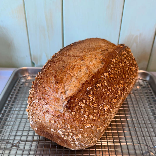 Double Fermented Oat and Rye Pan Loaf